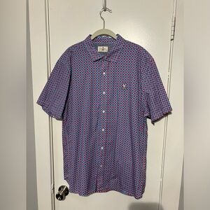 Psych Bunny Men’s short sleeve button down shirt